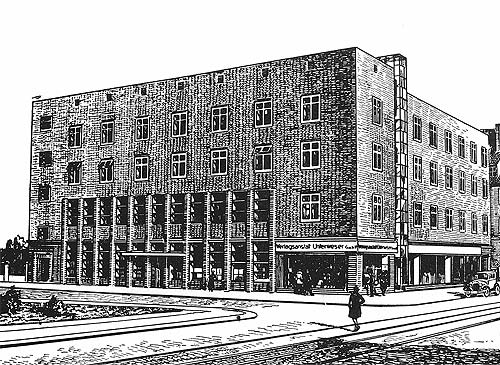 Norddeutsche Volksstimme, Ecke Friedrich-Ebert-Straße/Elbestraße