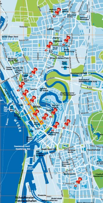 Stadtplan: Copyright Bremerhaven Touristik